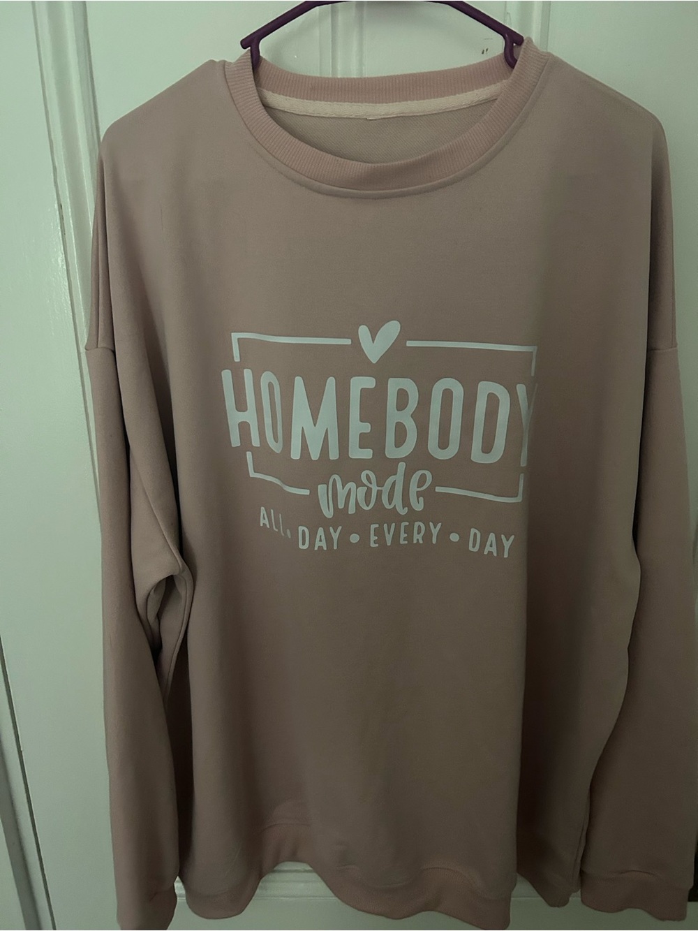 Homebody Mode Pink Crewneck Sweatshirt